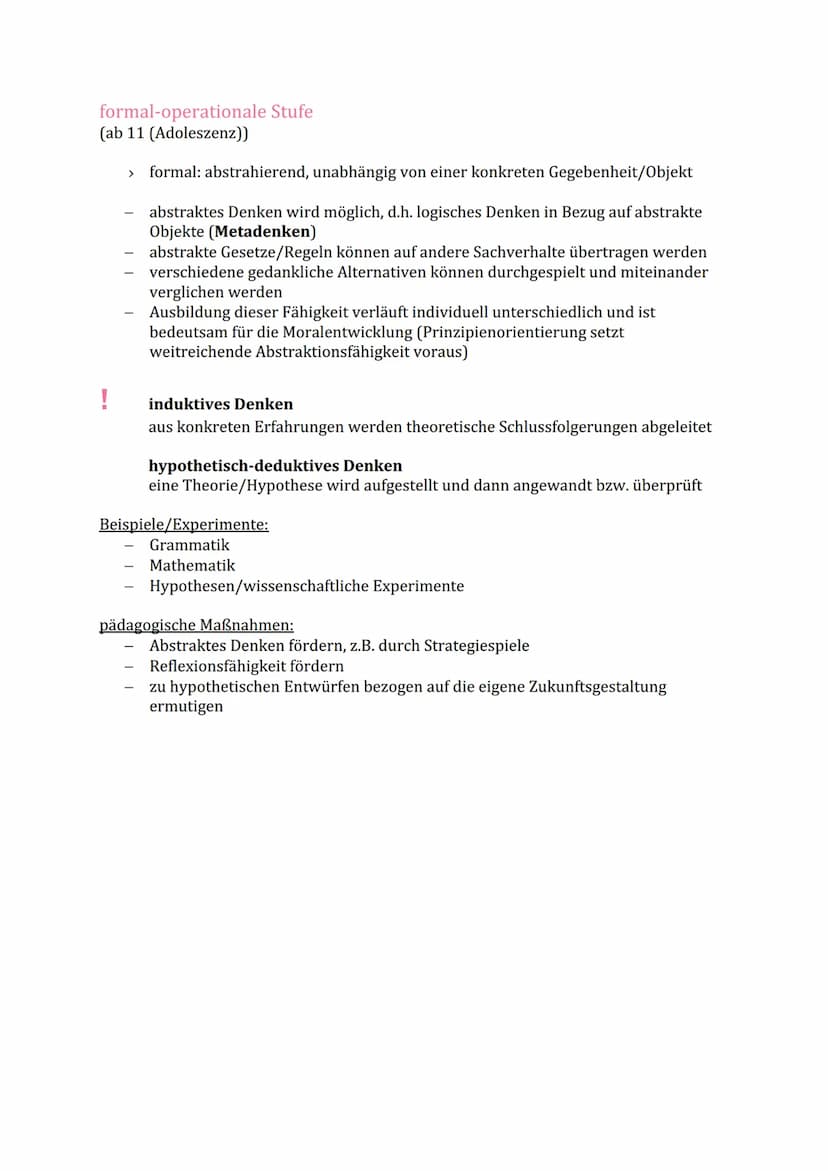 Jean Piaget-
Die kognitive Entwicklung des Kindes
Grundlegend ist der enge Zusammenhang von Handeln und Denken.
→ Das Kind handelt, dadurch 