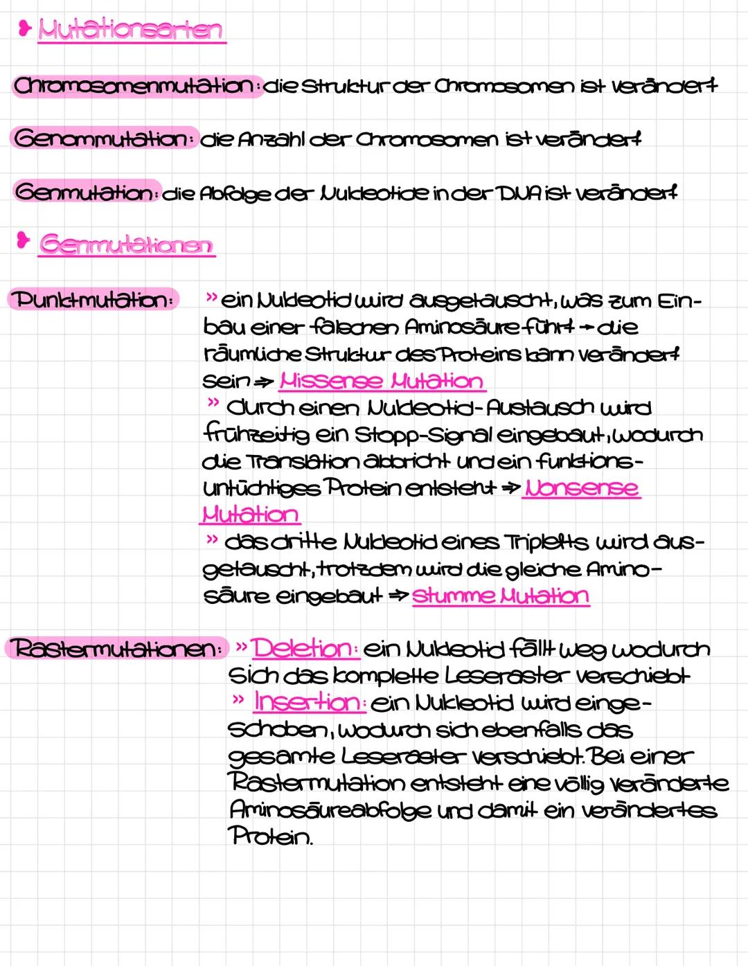 Klausurthemen
1.Proteinbiosynthese
>>Transkription-Translation
>> Umschreiben eines codogenen Stranges in Amino-
saure
>> Mutationsarten (an