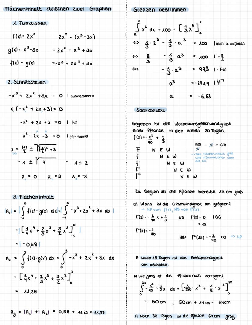 Stammfunktion
f(x) = ax
4/5
Beispiel:
f(x) =
Integral-
->
n
fal=-x+6
bis 3
INTEGRALRECHNUNG
Da die Konstante (zanie onne variable)
durch das