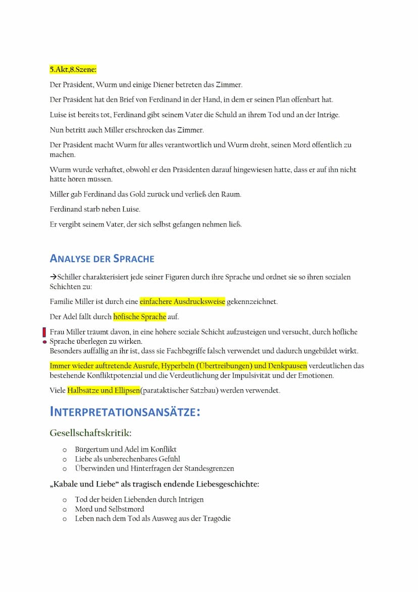 INHALTSVERZEICHNIS:
Allgemeine Zusammenfassung mit der Dramenkurve
Zusammenfassung jeder Szene!
Analyse der Sprache
Interpretationsansätze
T