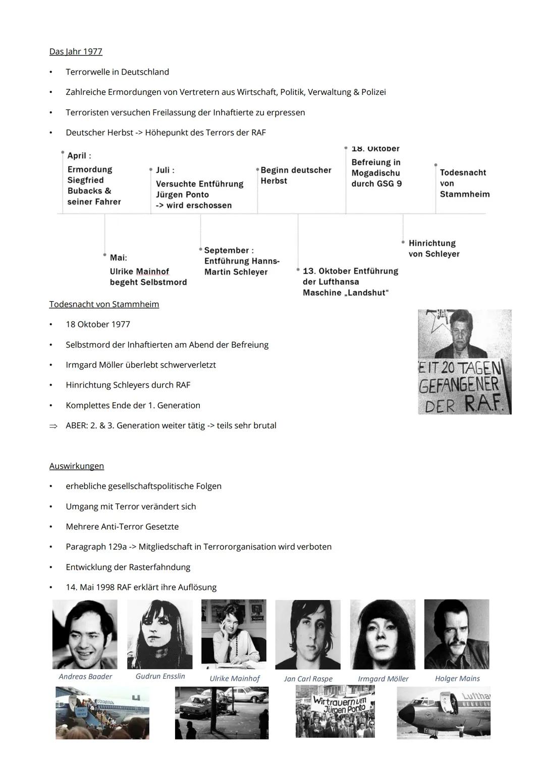 # Rote-Armee-Fraktion

Allgemeine Informationen

- Linksextremistische Terrororganistation
- Aktiv in der BRD von ca. 1968 bis 1998
- anti-i