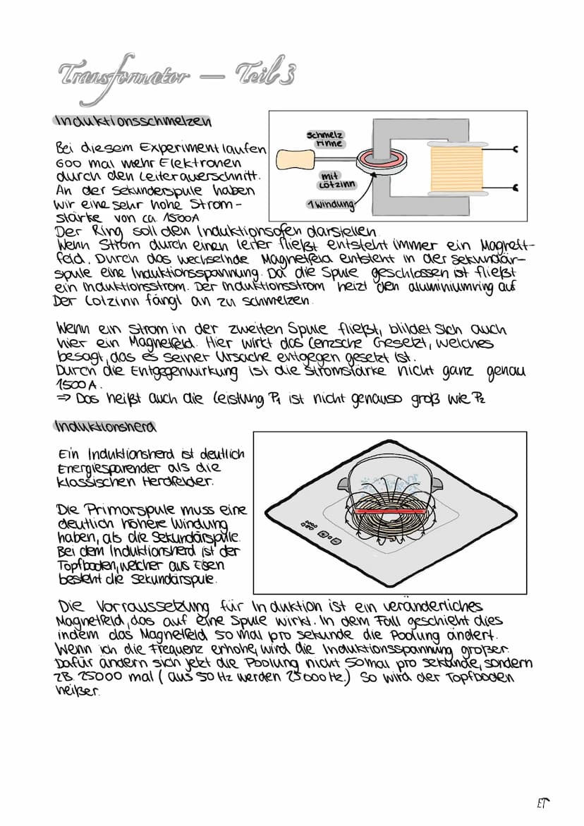Transformation
Hochspannungstransformator
Ein Hochspannungstransformator ist ein Transformator, welcher für eine
sehr hohe Wechselspannung e