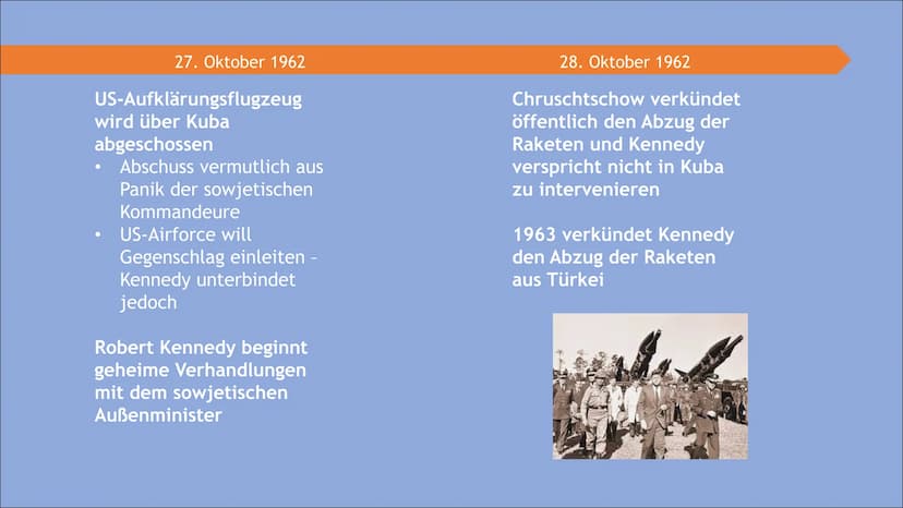 Aus-
material
vorrichtungen
Kubakriseketen-Montage-
Anlagen
16. Okt. 1962 - 28. Okt. 1962
Pla
Wann waren wir näher am Dritten Weltkrieg: Kub