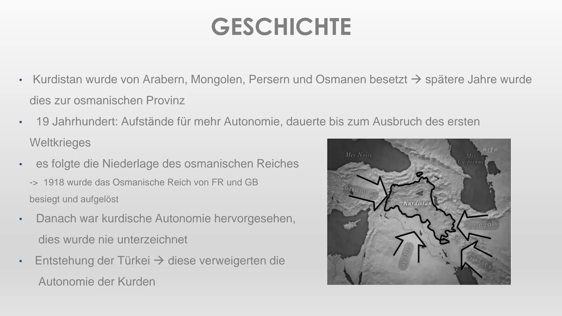 VÖLKER OHNE STAAT
Lucie, Antoina, Omjail Herr Wolf| GGK 1. Was braucht ein Staat?
2. Kurdistan
O Informationen
O Einteilung
O Ursprung und B