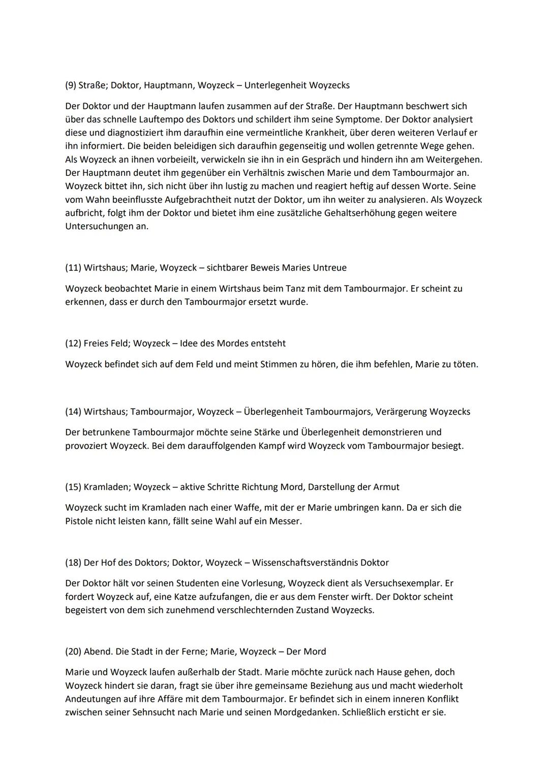 Abitur 2024 Deutsch Grundkurs - Lernzettel Woyzeck

Allgemeines

Dramenfragment:

- verfasst von Georg Büchner ab dem Jahre 1836
- Vollendun