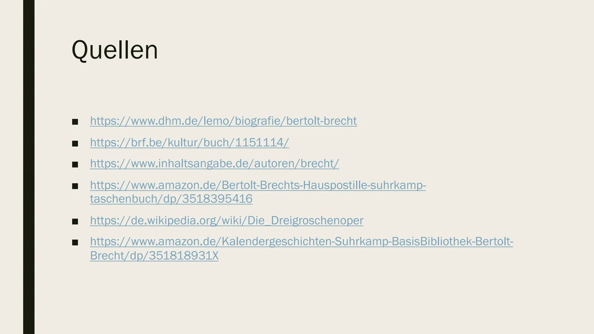 BERTHOLD BRECHT 10.02 1898
1916
1917
1918
1919
1922
1924
Ab 1927
1928
1929
28.02. 1933
1935
1940
Lebenslauf
Berthold Brecht
Eugen Berthold F