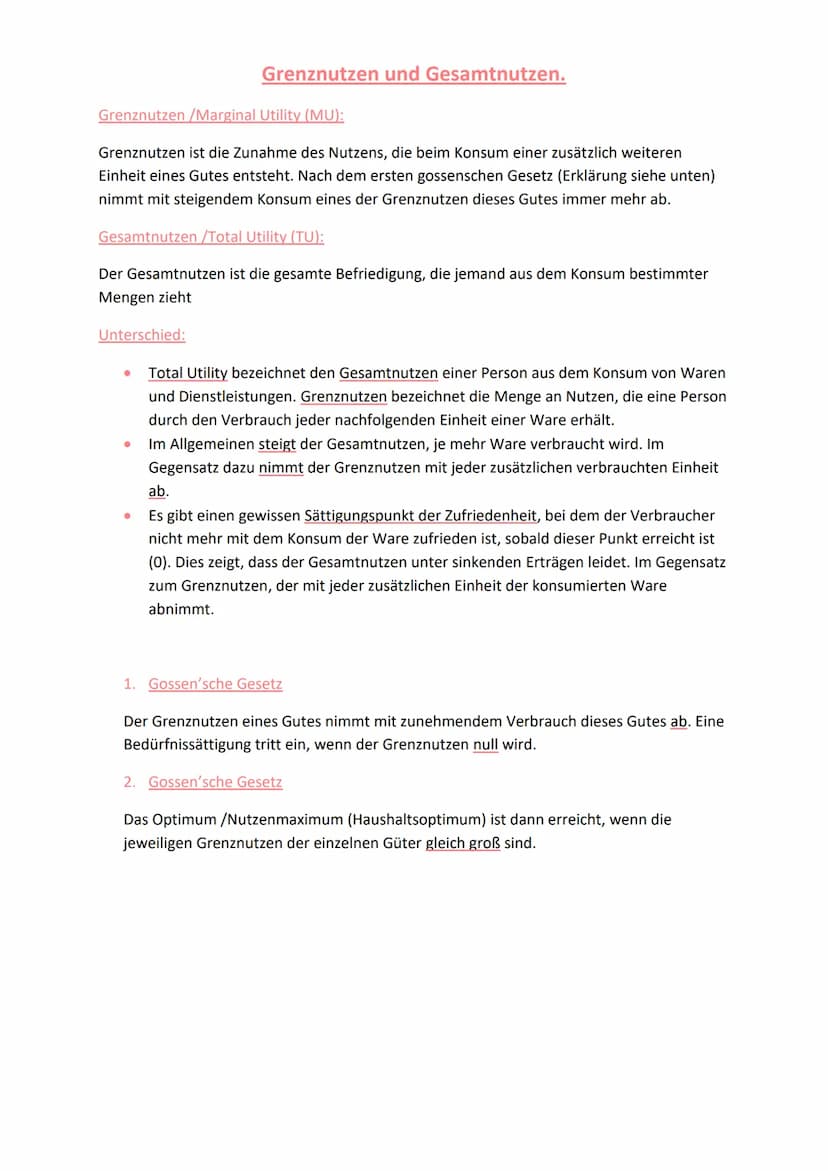 Das Zielsystem der Verbraucher
Für den Verbraucher ist es wichtig sich die Frage zu stellen: Was bringt es mir?
Nutzen und Wert, die der Ver