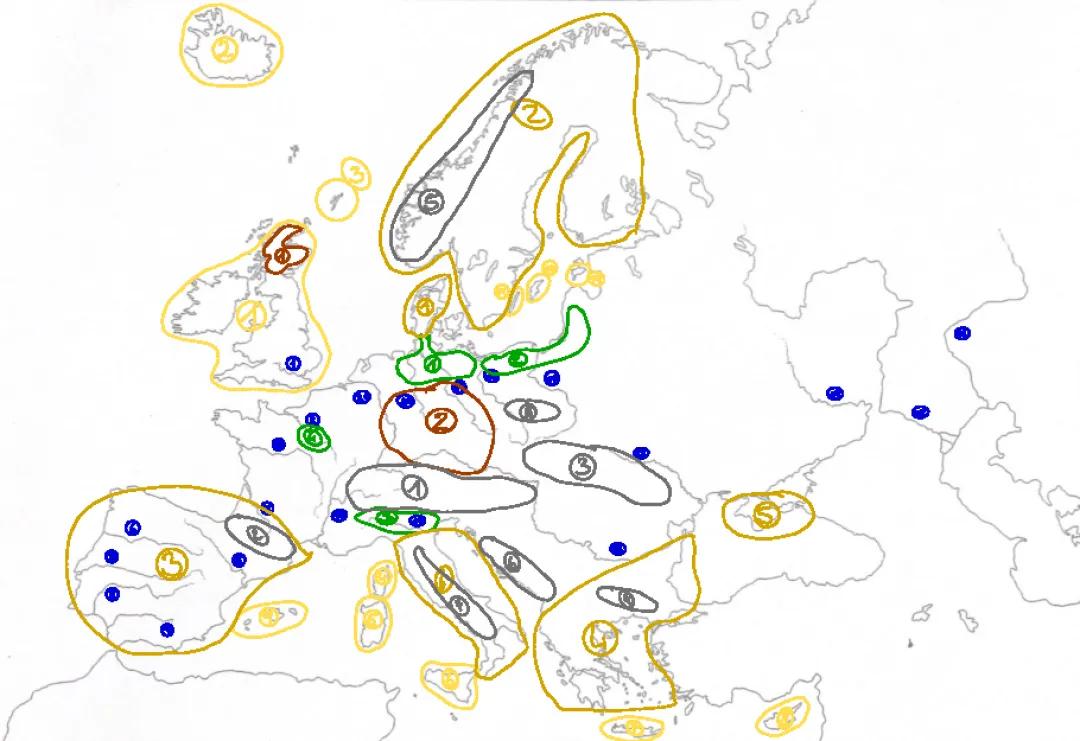 Europa - Physisch - Topographie 