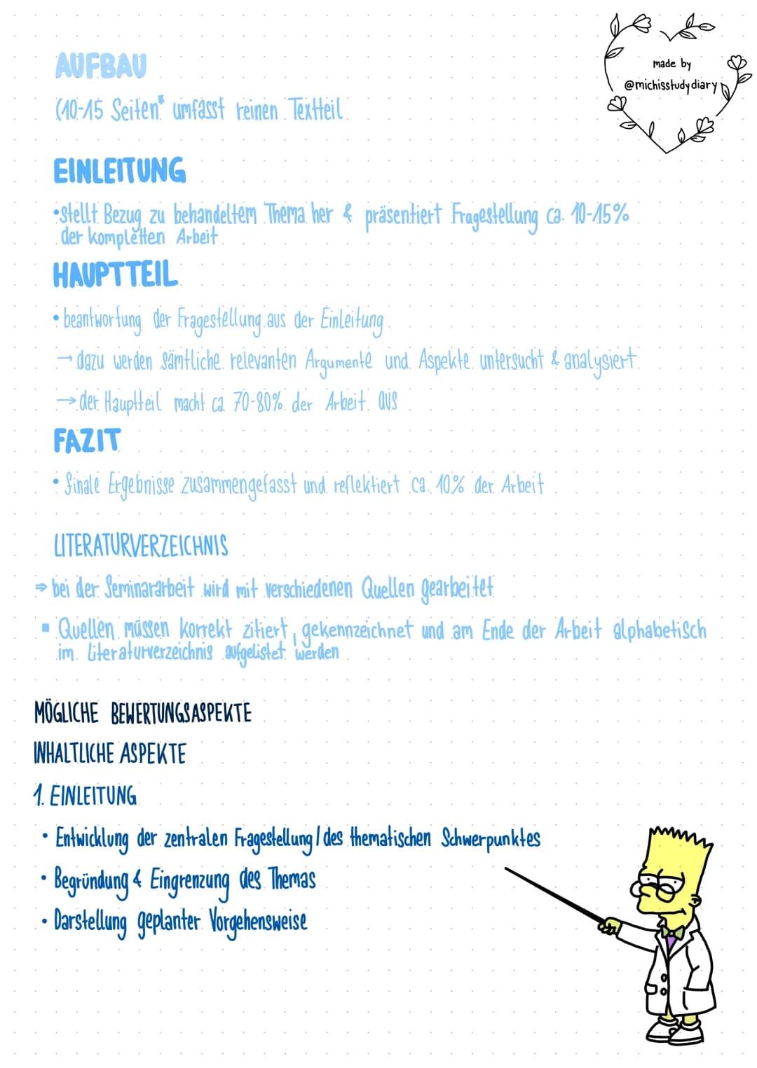 made by @michisstudy diary
DIE FACHARBEIT
·a· step by Step guide.
Themenfindung
verknüpfe dein Thema (wenn möglich mit eigenen Interessen
Th