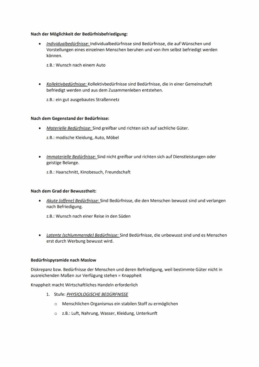 Was ist Wirtschaft?
Wirtschaft ist eine planvolle Herstellung und Distribution (Verteilung) von Gütern/Waren/DL um
Bedürfnisse zu befriedige