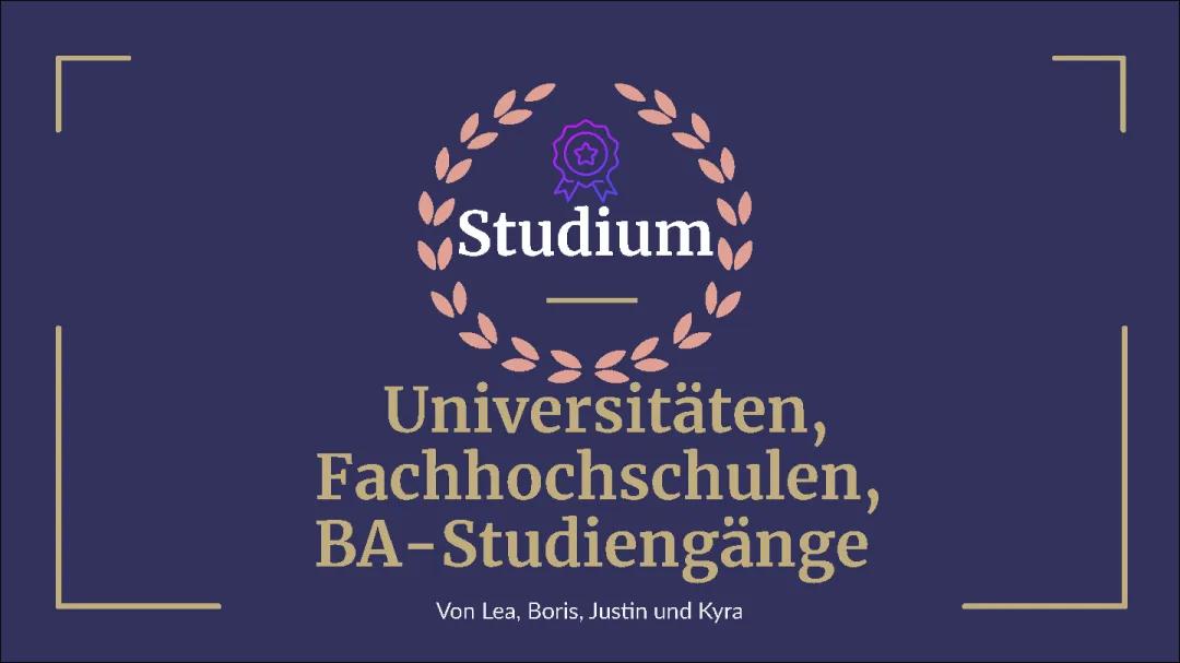 Unterschiede des Studierens 