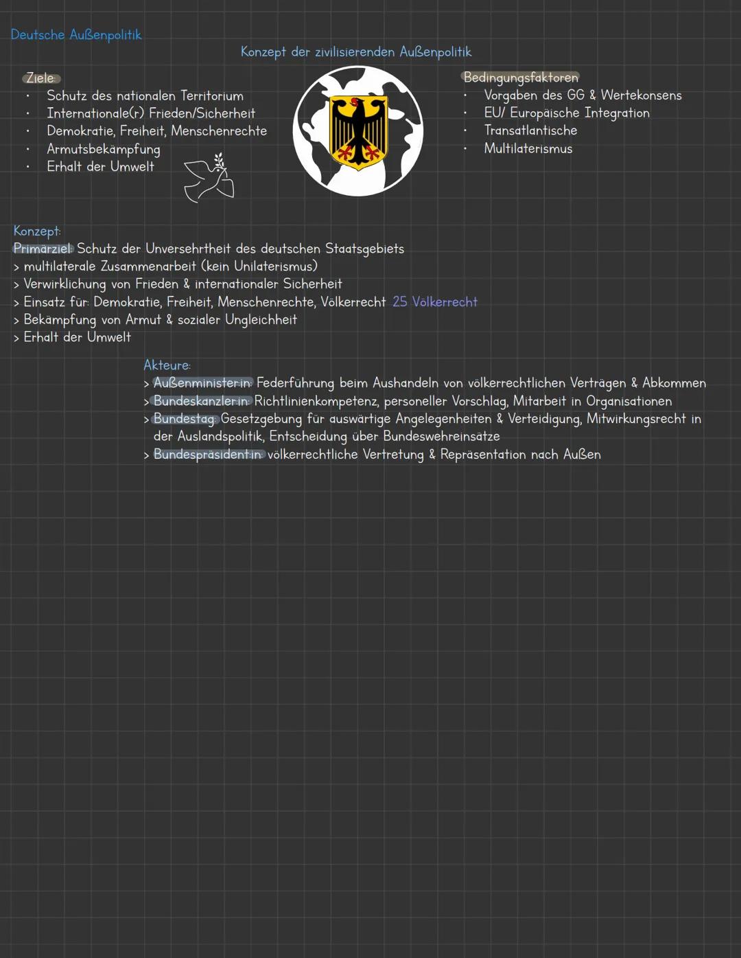 Konflikte und Kriege
Ursachen
Definition
Alte Kriege
Neue Kriege
Definition
Gewaltformen
30
Frieden
sozioökonomische (Bedeutung der Ressourc
