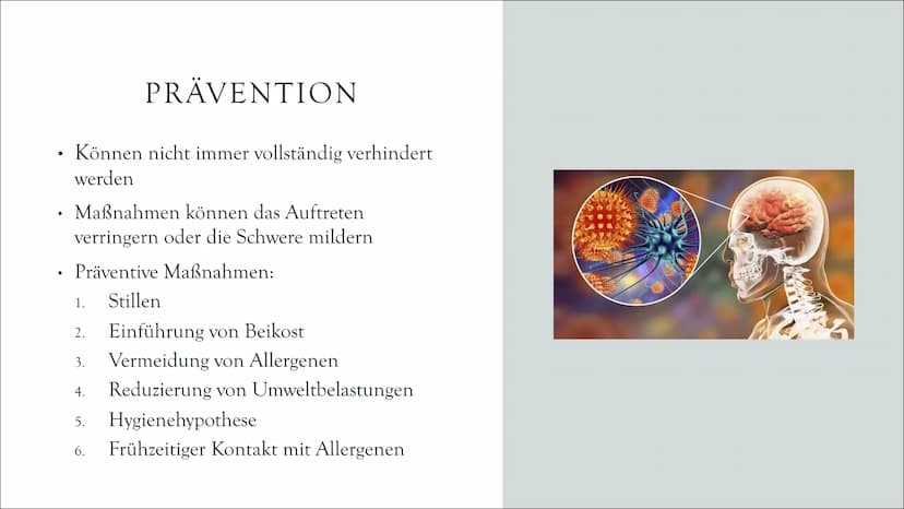 ALLERGIE • Definition & Grundlagen
●
Entstehung einer Allergie
Arten einer Allergie
Häufige Symptome
Beispiele der Symptome
Diagnose & Test
