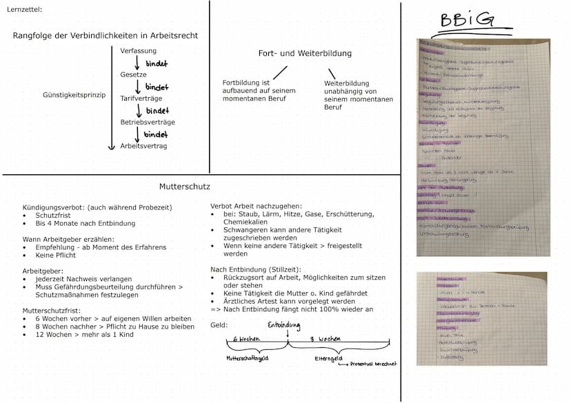 Jugendarbeitsschutzgesetz
JArbSchG
Berufsbildungsgesetz
(BBIG)
Enthaltene Themen:
Mutterschutzgestz
Berufsausbildung/ Duales System
Beendigu