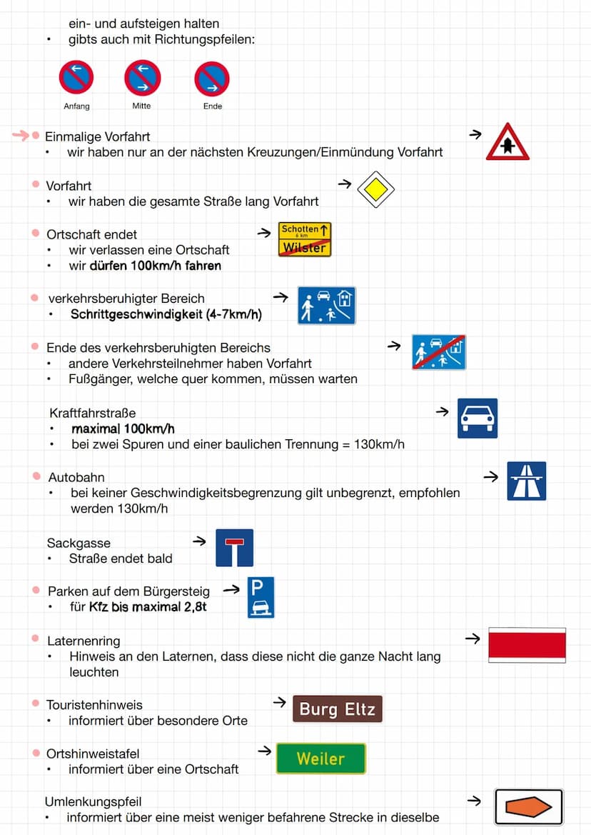 Verkehrszeichen
Andreaskreuz
gibt den Vorrang des Schienenverkehrs an
warnt vor Schienenverkehr
Regelungen innerhalb geschlossener Ortschaft