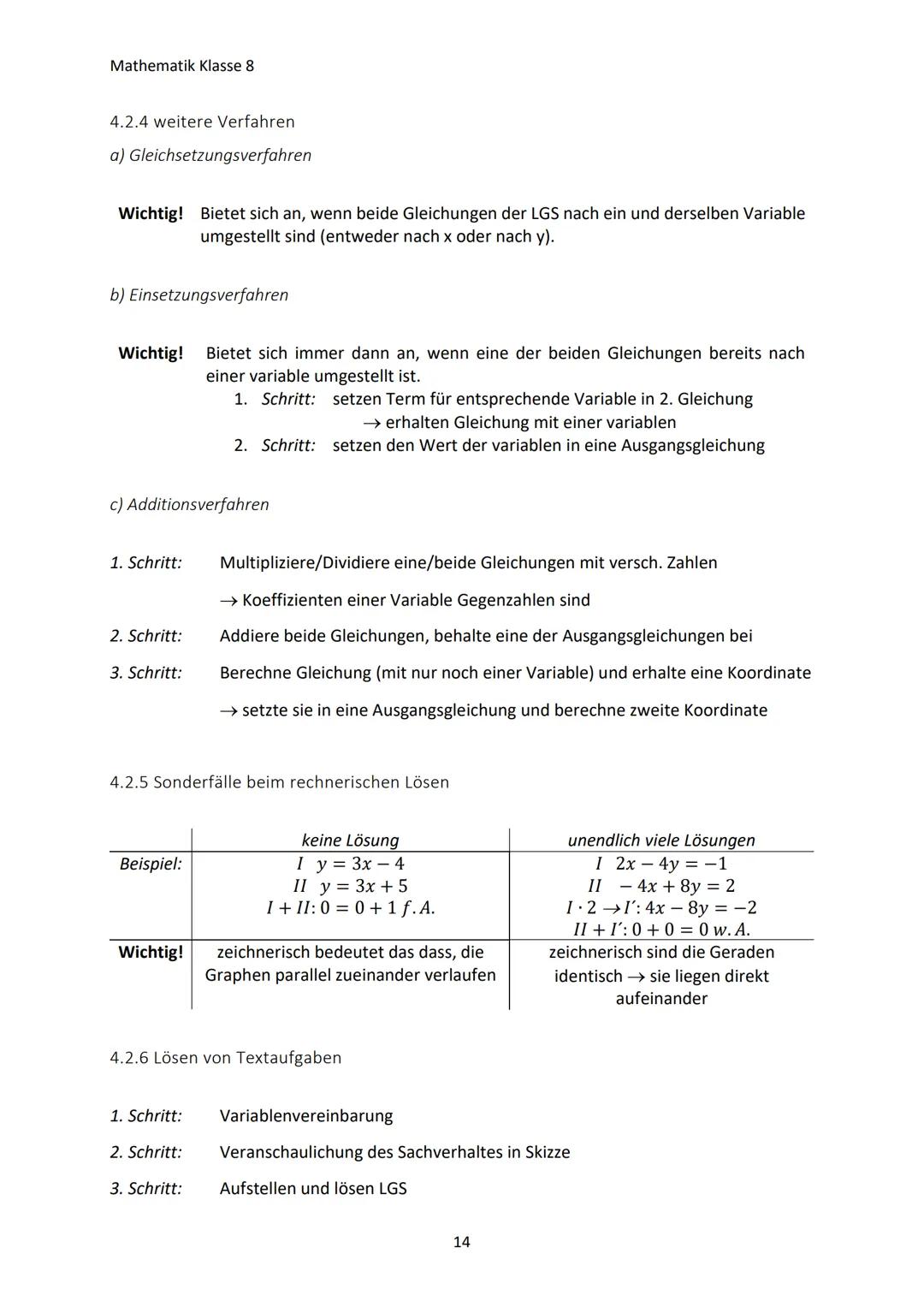 Mathematik Klasse 8
1. TERME UND GLEICHUNGEN
1.1 Arbeiten mit Termen
a) Was ist ein Term?
Wichtig! Zahlen, Größen, Variablen oder sinnvolle 