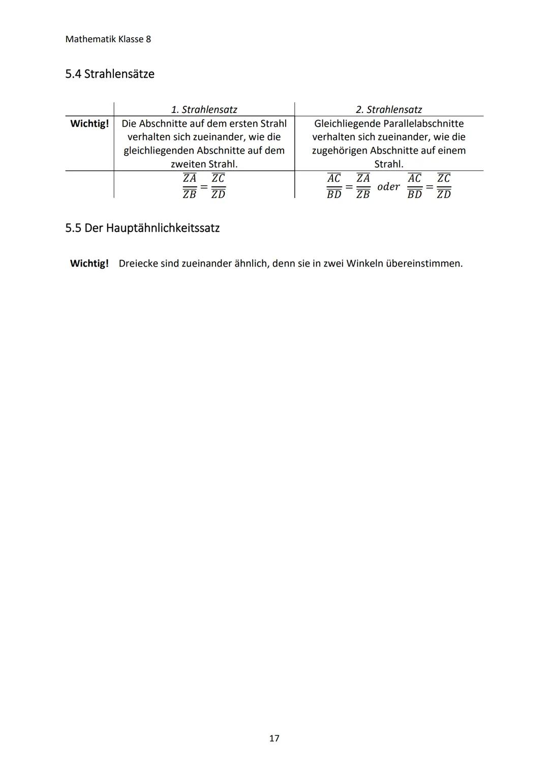 Mathematik Klasse 8
1. TERME UND GLEICHUNGEN
1.1 Arbeiten mit Termen
a) Was ist ein Term?
Wichtig! Zahlen, Größen, Variablen oder sinnvolle 