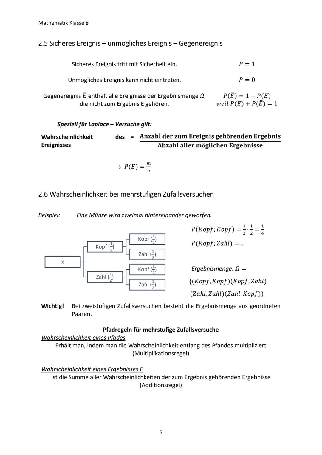 Mathematik Klasse 8
1. TERME UND GLEICHUNGEN
1.1 Arbeiten mit Termen
a) Was ist ein Term?
Wichtig! Zahlen, Größen, Variablen oder sinnvolle 