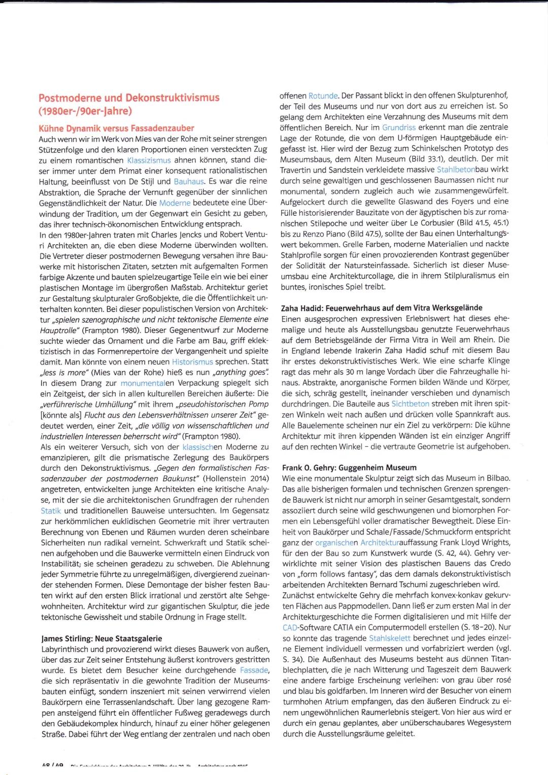 # Kunst Klausur 2 — Fotografie & Architektur

✓

Analyse

Postmoderne

I Postmoderne

>	Strämung, Stilrichtung des modernen Architektur, die