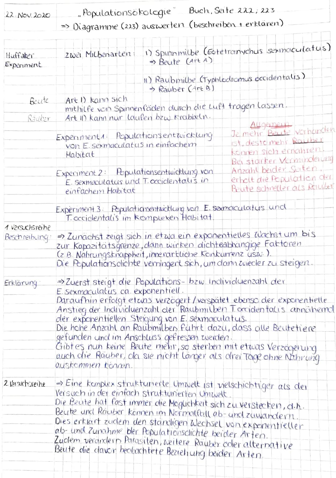 Populationsökologie Studyflix: Raubmilben und Lotka-Volterra-Regeln