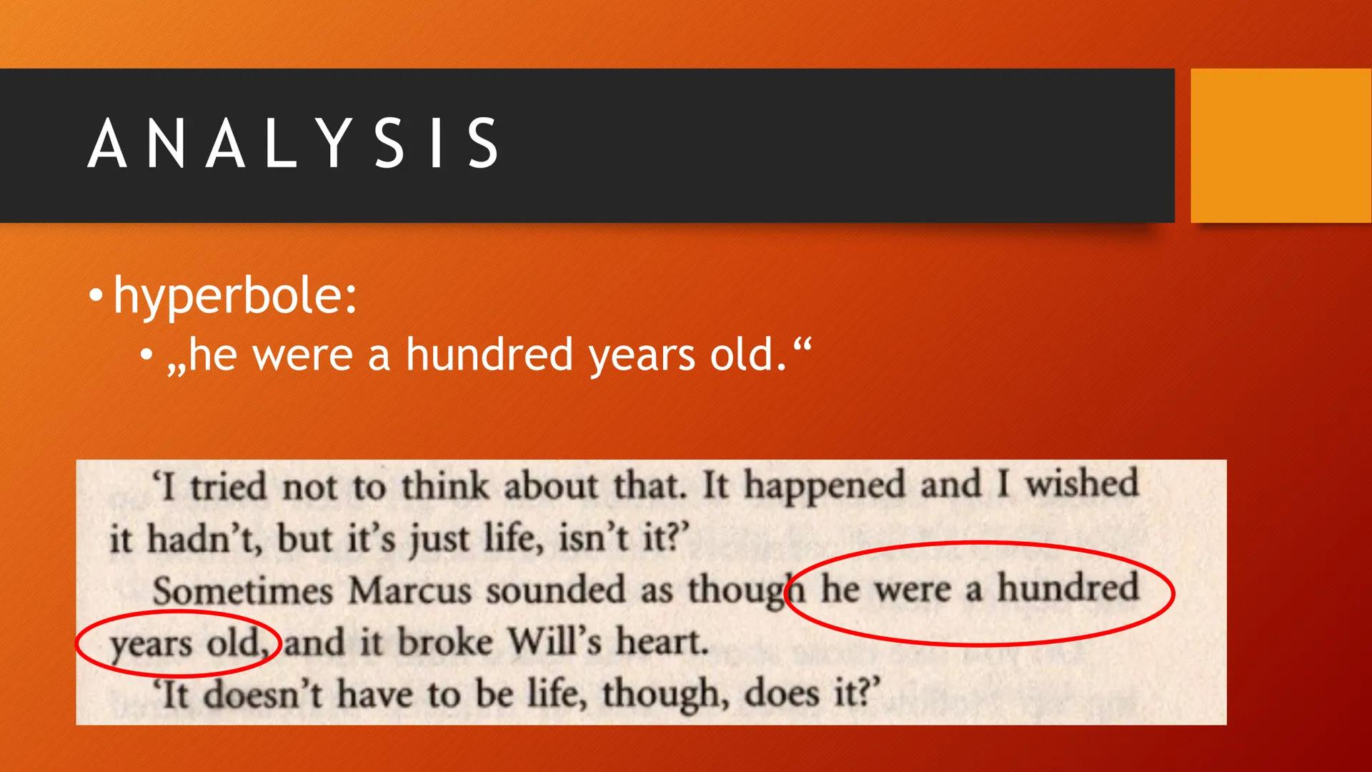 ABOUT Α ΒΟΥ ANALYSIS OF STYLISTIC DEVICES
At first, we want to explain, what happened before.
As I explained at the beginning, Will pretends