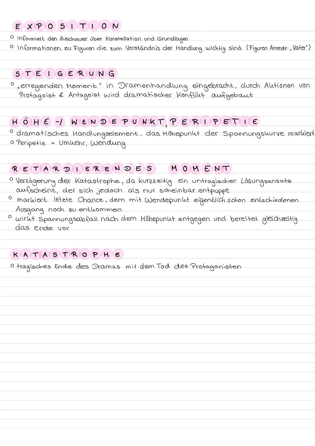 AUFBAU DES KLASSISCHEN DRAMAS
PERI ΡΕΤΤΕ
▷ Höhepunkt -> Wendepunkt im klassischen Drama
unerwartete Umkehr im Handlungsverlauf des Dramas - 