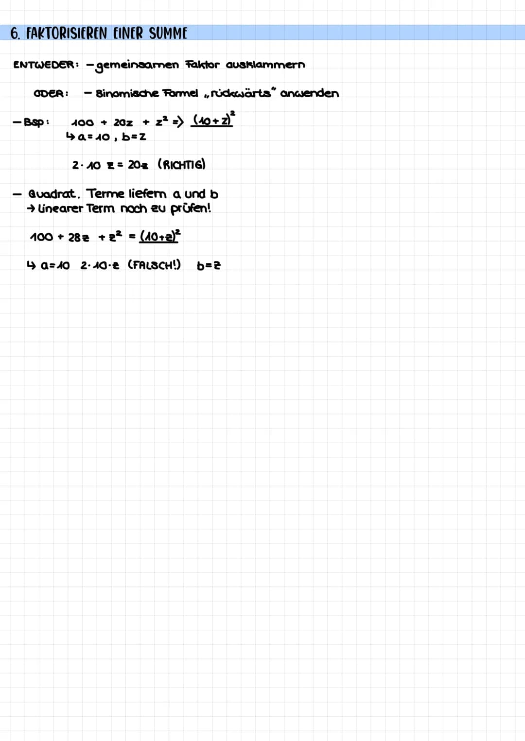 Grundlagen: Gleichungen
1. RECHNEN MIT THERMEN
7x + 8y
Summe
2. GLEICHUNGEN LÖSEN
4x²-9z
Differenz
durch Umformen auf der einen Seite: Varia