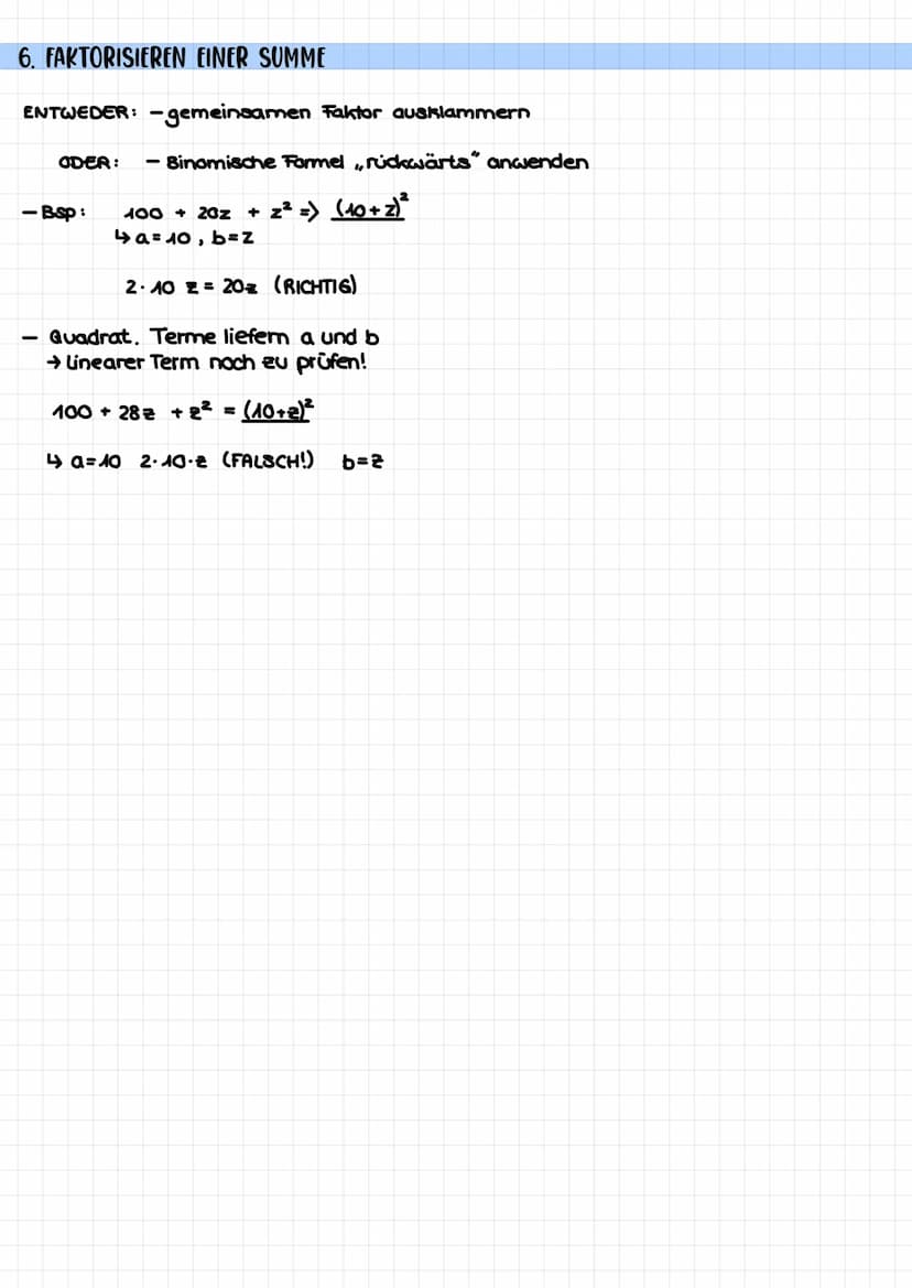 Grundlagen: Gleichungen
1. RECHNEN MIT THERMEN
7x + 8y
Summe
2. GLEICHUNGEN LÖSEN
4x²-9z
Differenz
durch Umformen auf der einen Seite: Varia