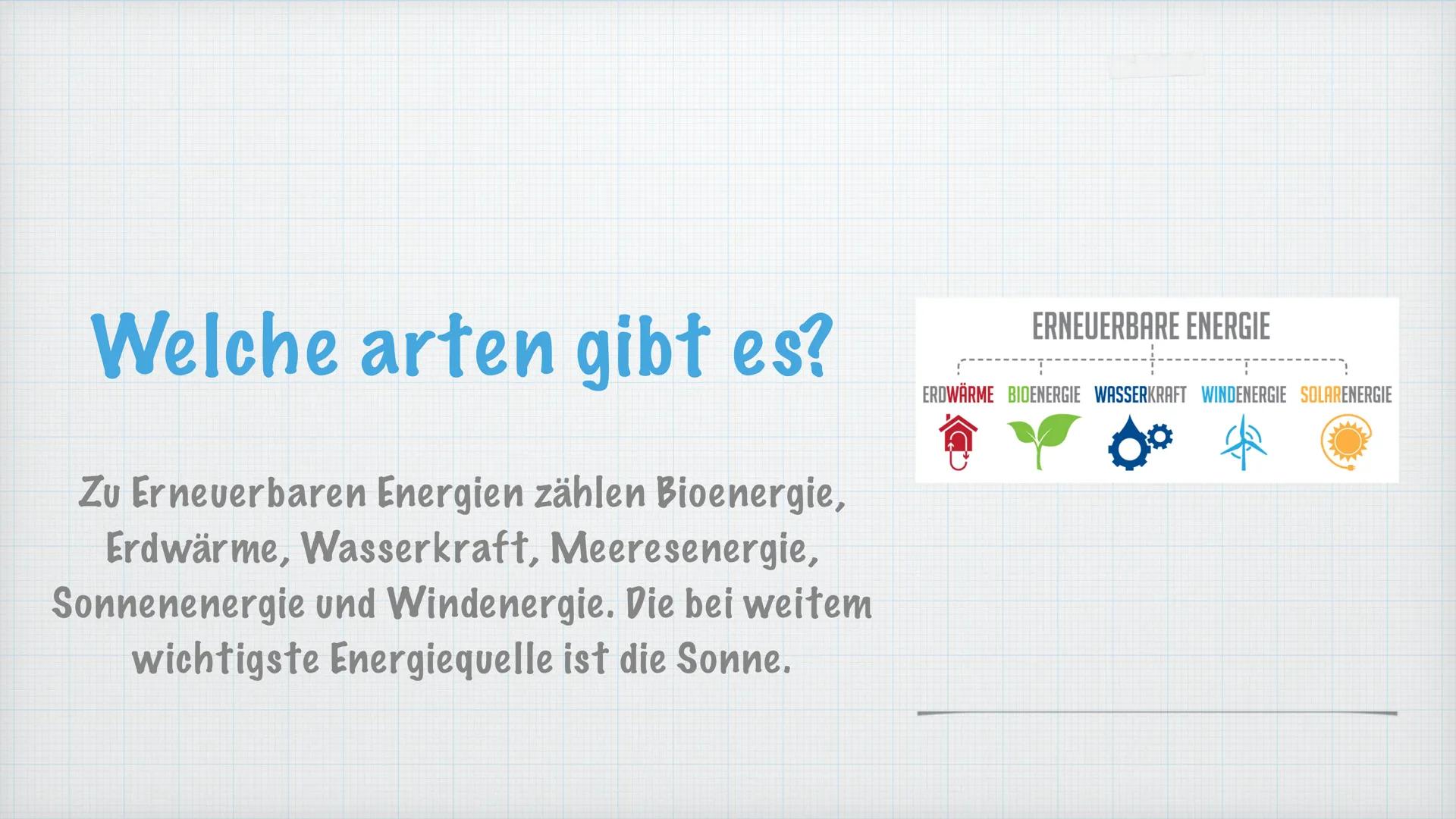 # Erneuerbare Energien

Shorgu * Was sind Erneubare Energien?
* Welche arten gibt es?
* Bioenergie
* -Erdwärme
* -Wasserkraft
* -Sonnenenerg