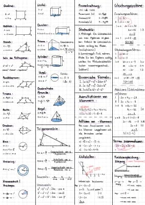 Know Formelsammlung Mathe Abschlussprüfung  thumbnail