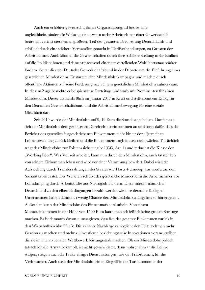 Soziale Ungleichheit
Begriff, Ursachen, Folgen, mögliche Lösungen
Der Begriff,,Soziale Ungleichheit" beschreibt den Zustand, wenn Menschen a
