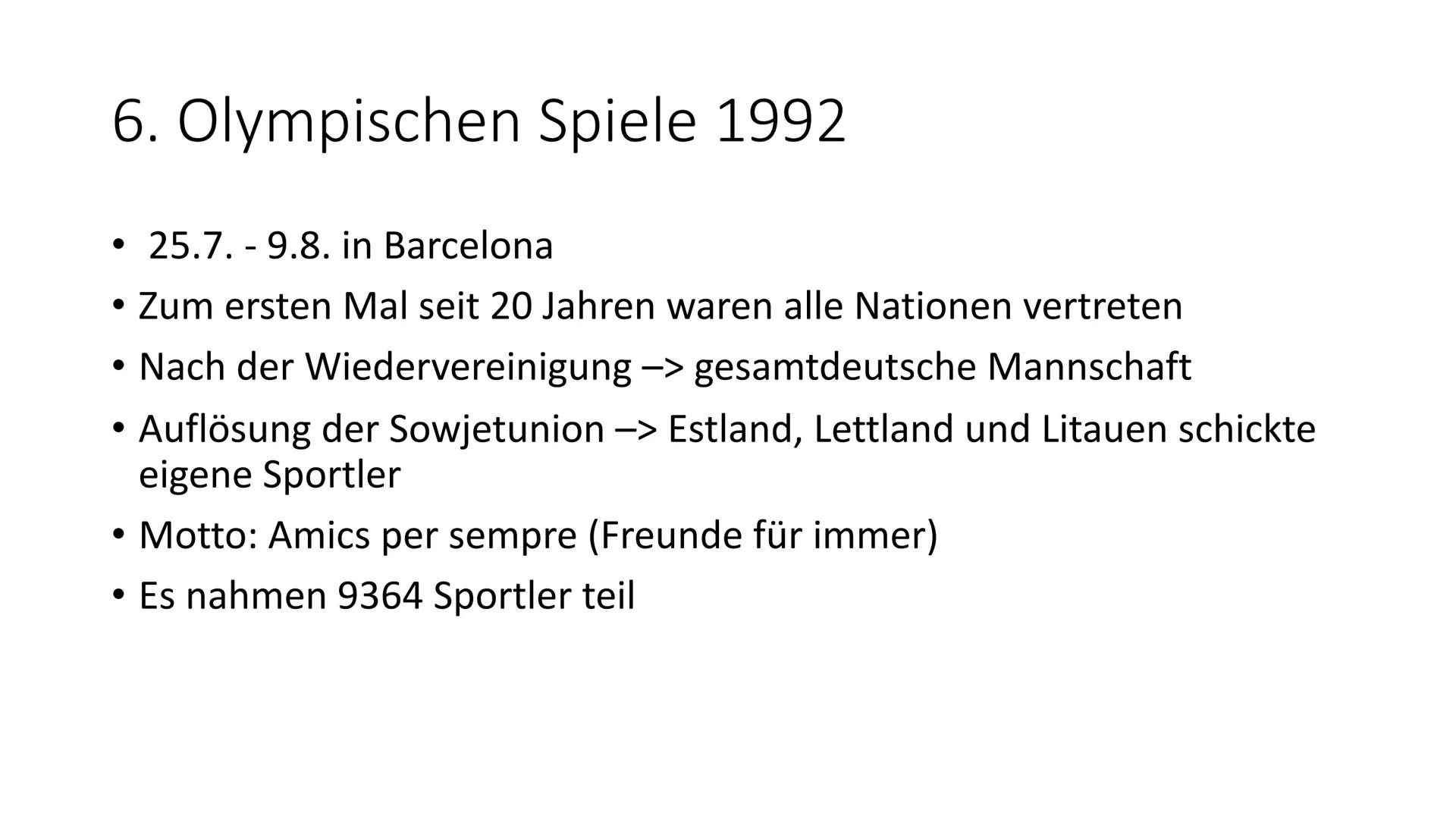 Die Olympischen Spiele
Dabei sein ist alles - Gliederung
1. Die Geschichte der Olympischen Spiele
2. Sportarten
3. Rolle der Olympischen Spi