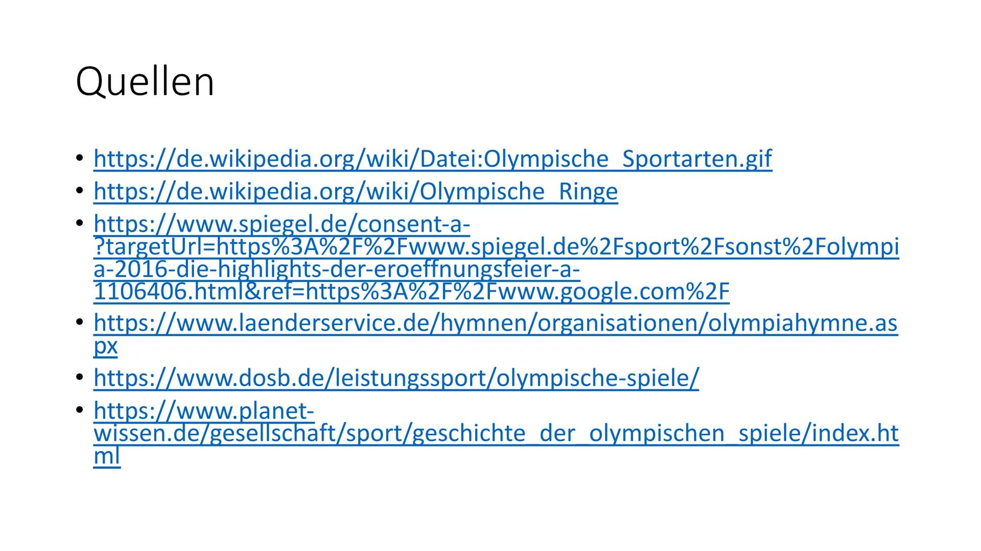 Die Olympischen Spiele
Dabei sein ist alles - Gliederung
1. Die Geschichte der Olympischen Spiele
2. Sportarten
3. Rolle der Olympischen Spi