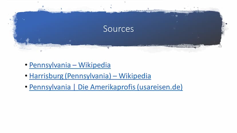 Pennsylvania
State of the United States of America ●
●
●
General information
Geography
Capitol
Highlights
Sources
Content General informatio