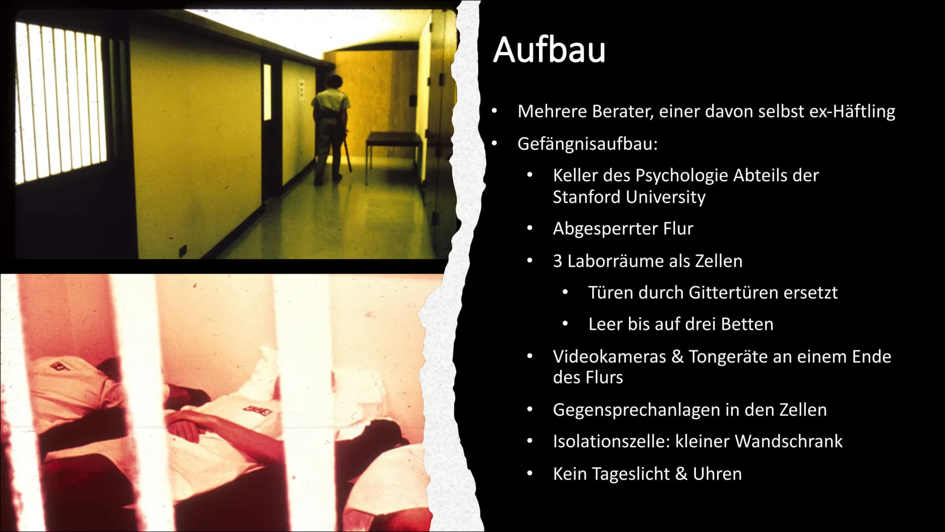 Stanford Prison Experiment
Sf-Psy 3 Fie
Dean (651), Stephen (246), Moritz (441) Allgemeine
Informationen
Gefangene
Tag 5 -
Priester &
Entlas