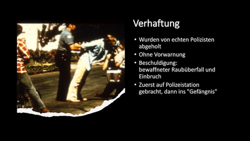 Stanford Prison Experiment
Sf-Psy 3 Fie
Dean (651), Stephen (246), Moritz (441) Allgemeine
Informationen
Gefangene
Tag 5 -
Priester &
Entlas