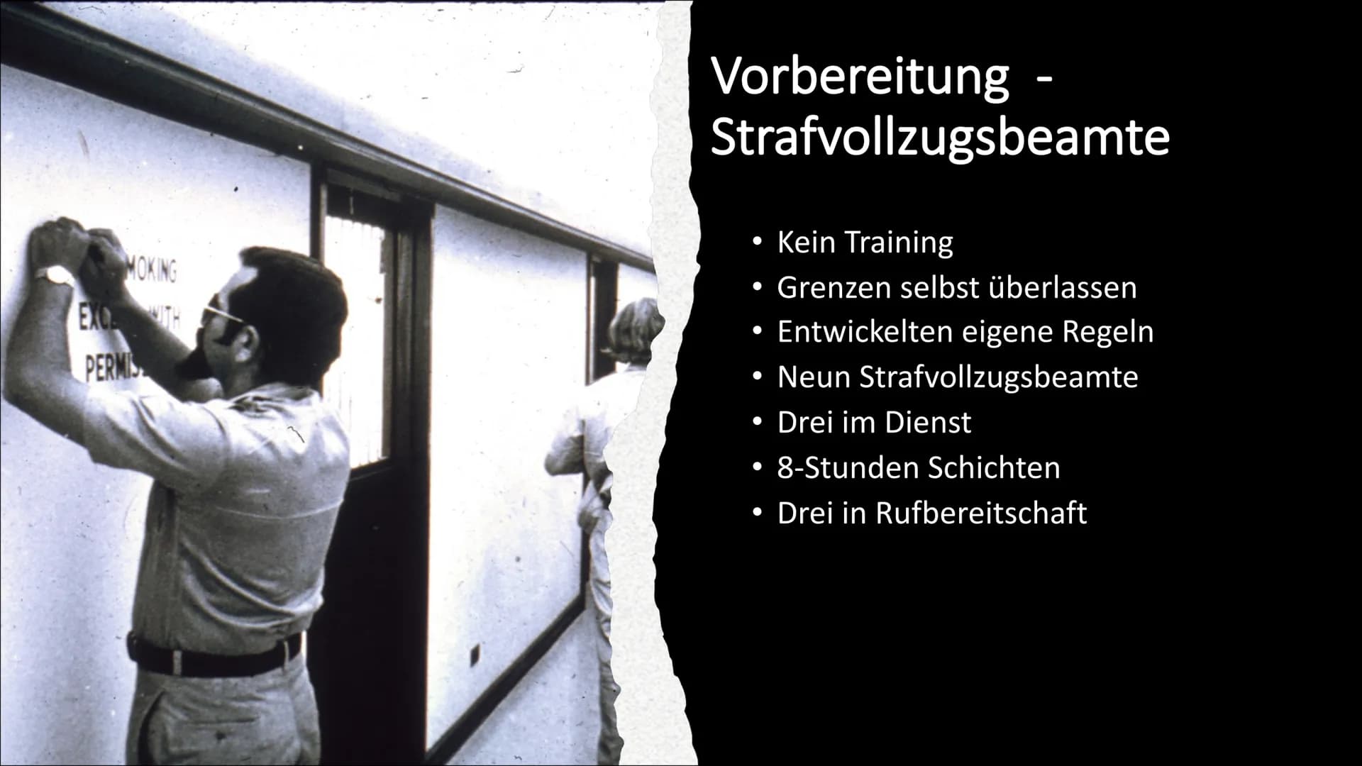 Stanford Prison Experiment
Sf-Psy 3 Fie
Dean (651), Stephen (246), Moritz (441) Allgemeine
Informationen
Gefangene
Tag 5 -
Priester &
Entlas