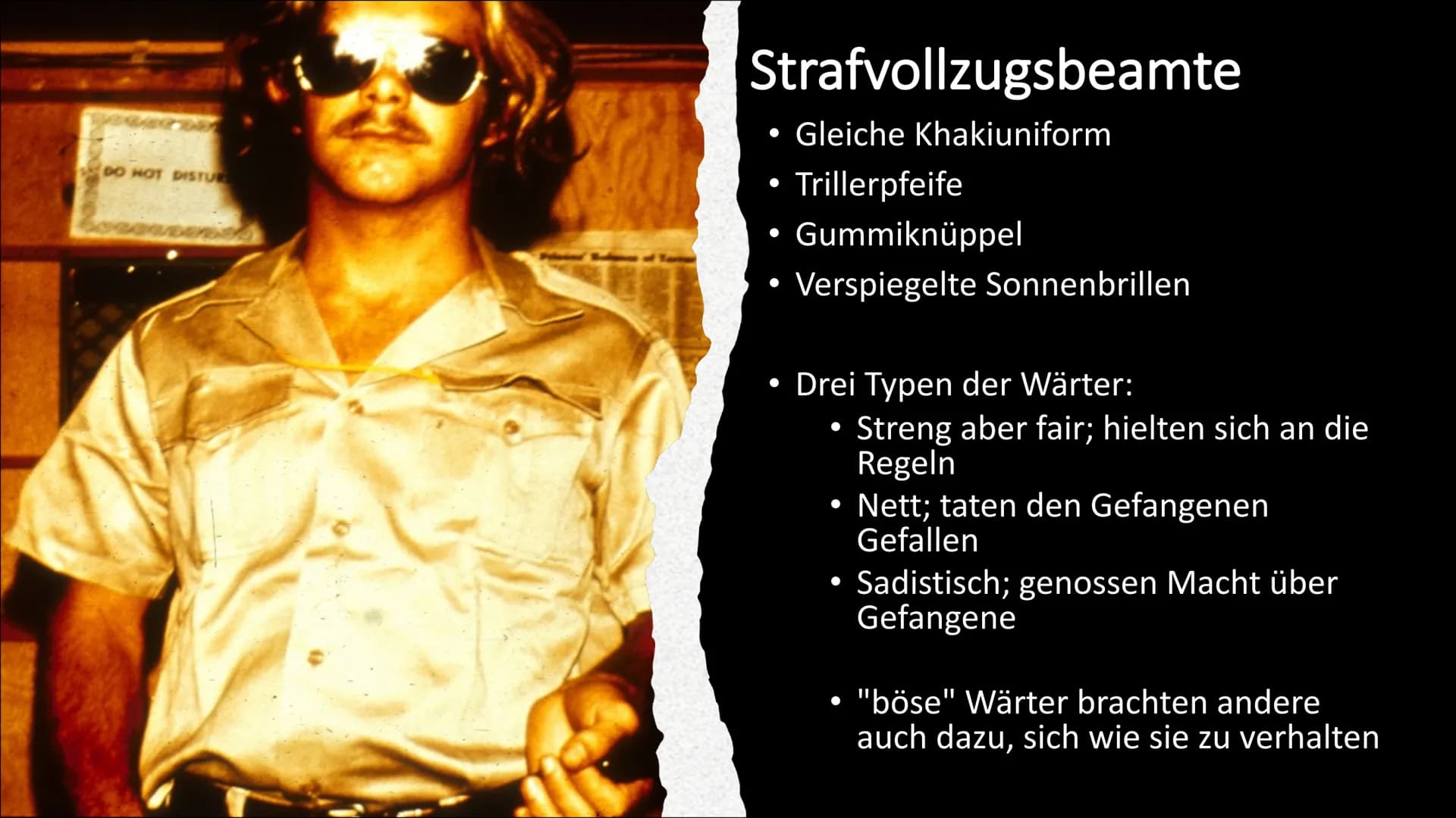 Stanford Prison Experiment
Sf-Psy 3 Fie
Dean (651), Stephen (246), Moritz (441) Allgemeine
Informationen
Gefangene
Tag 5 -
Priester &
Entlas