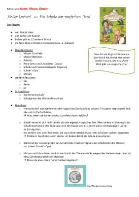 Know Buchvorstellung "Die Schule der magischen Tiere - Voller Löcher" (PowerPoint und Handout) thumbnail