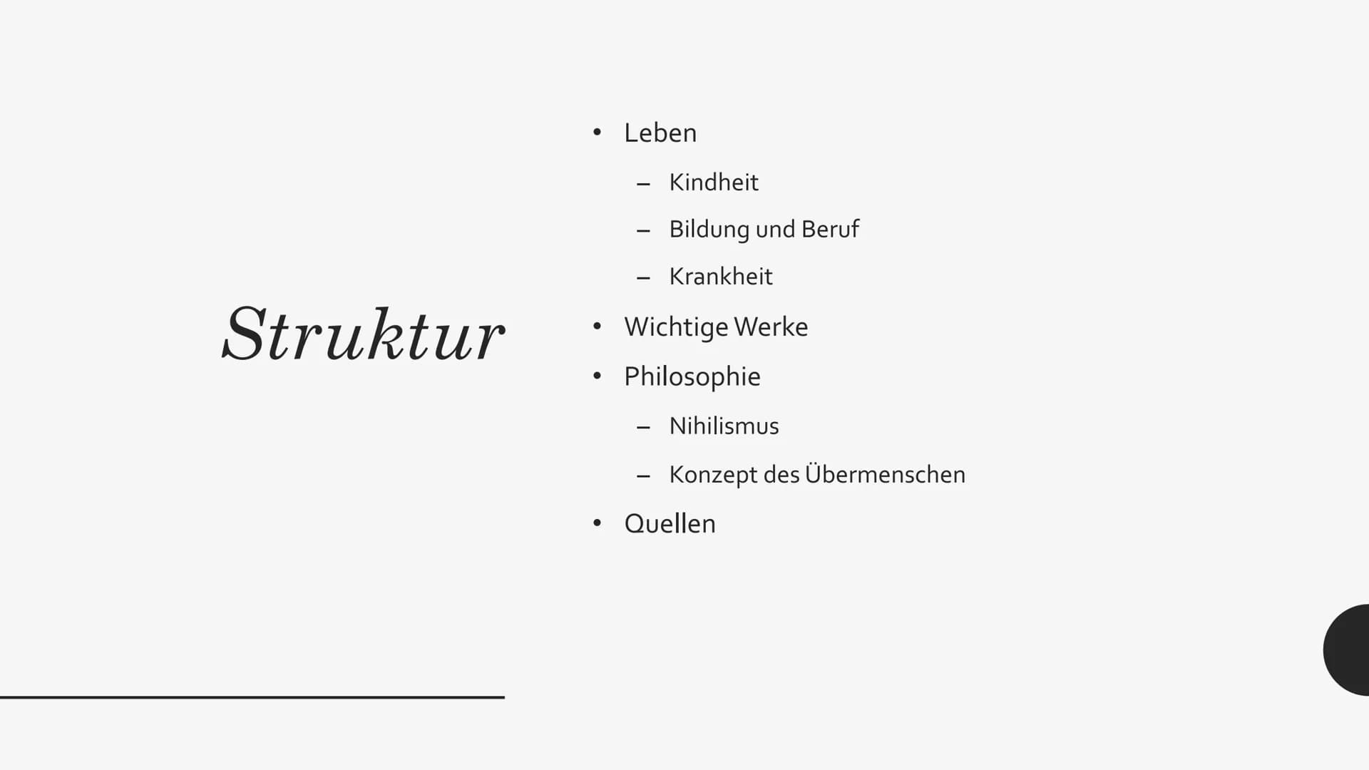 FRIEDRICH
NIETZSCHE Kindheit
●
●
●
●
Bildung & Beruf
●
15 Oktober 1844 in Röcken geboren
Vater war protestantischer Pfarrer
lebte mit Vater,