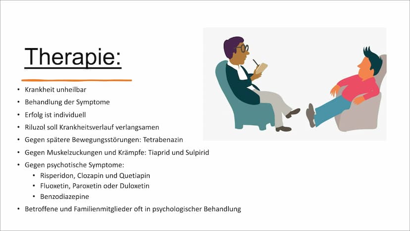 Chorea Huntington
Unheilbare erbliche
Erkrankung des Gehirns Gliederung
Video mit einer Betroffenen
Definition
Symptome
Ursache
Krankheitsve