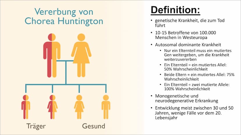 Chorea Huntington
Unheilbare erbliche
Erkrankung des Gehirns Gliederung
Video mit einer Betroffenen
Definition
Symptome
Ursache
Krankheitsve