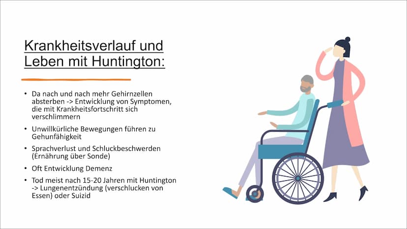 Chorea Huntington
Unheilbare erbliche
Erkrankung des Gehirns Gliederung
Video mit einer Betroffenen
Definition
Symptome
Ursache
Krankheitsve