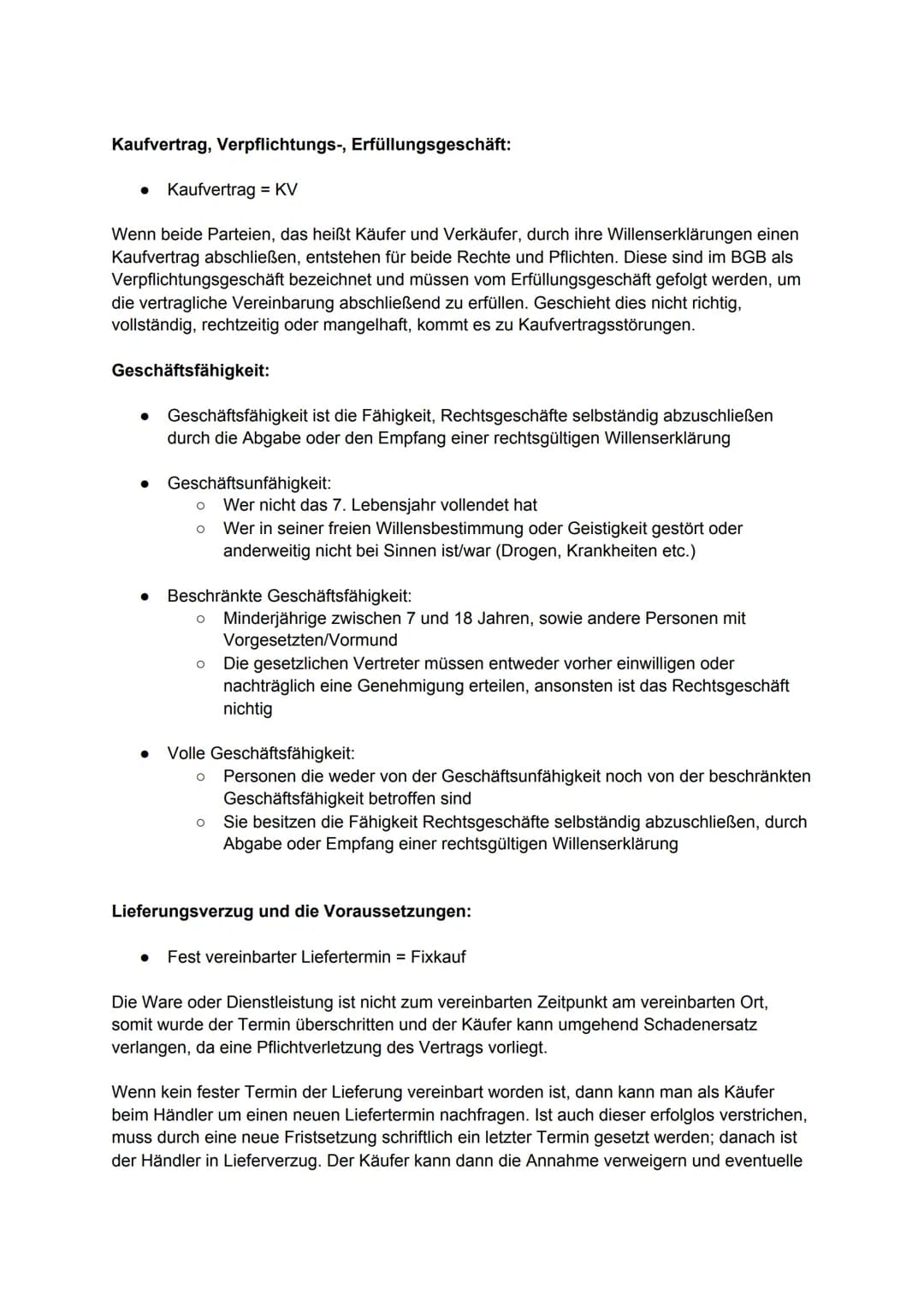 Wirtschaftsklausur, Dienstag 27.10.2020
Themen:
• Mangelhafte Lieferung
Rechte der Kunden
Arten der Mängel
● Lieferungsverzug und die Voraus