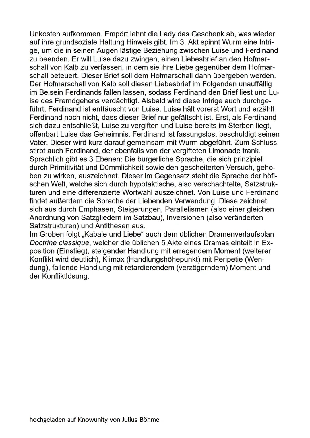Kabale und Liebe
kurz & knapp
Of
hochgeladen auf Knowunity
von Julius Böhme Kabale und Liebe kurz & knapp
Da zahlreiche Zusammenfassungen de