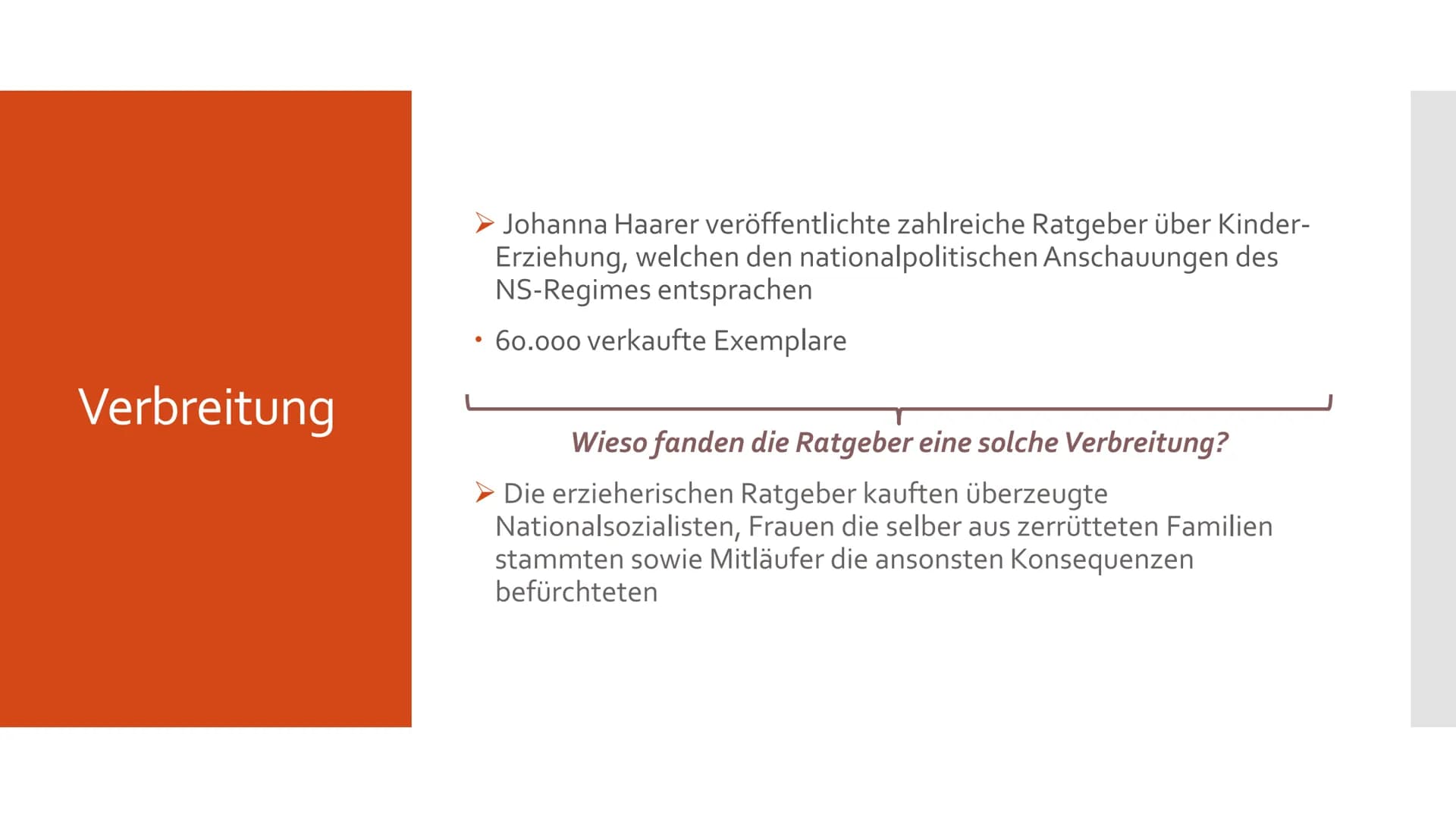 Schule und Erziehung
im Nationalsozialismus Gliederung
➤ Hitlers Erziehungsgrundsätze
4 Grundprinzipien nationalpolitischer Anschauung
> Zie