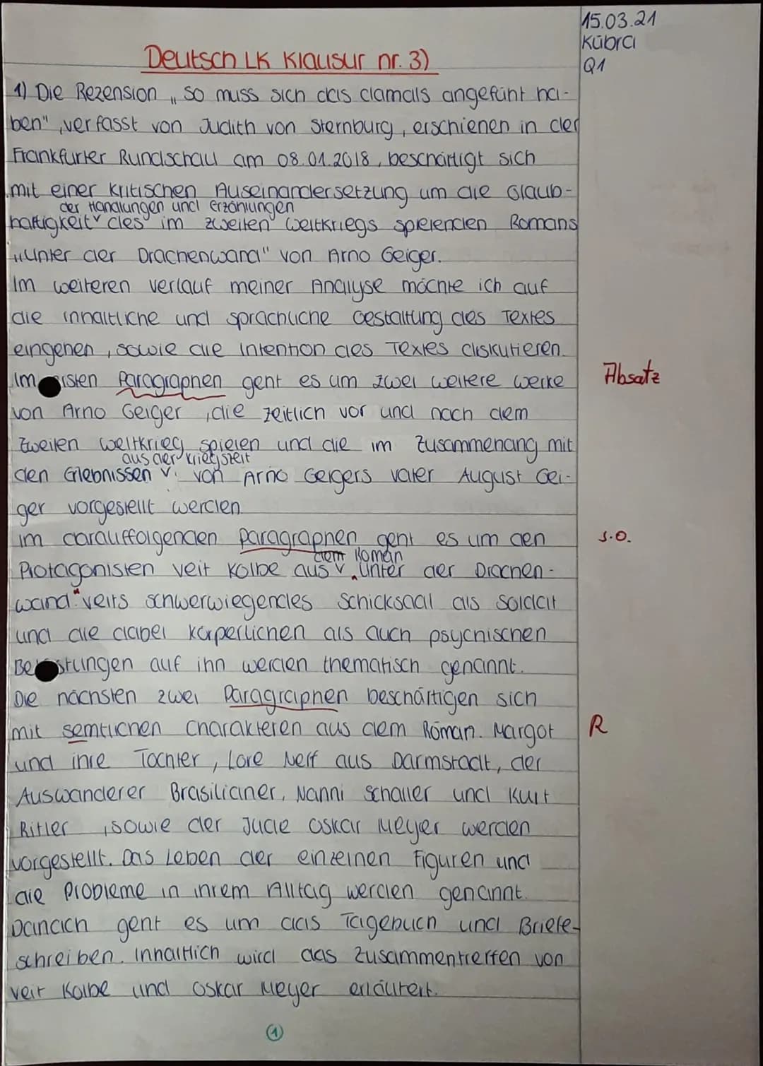 GYMNASIUM
eini.
These
Q1 D LK 1
Rezension
Livappe
Siographie
Aufgabenstellung:
1. Analysiere die vorliegende Rezension von Judith von Sternb