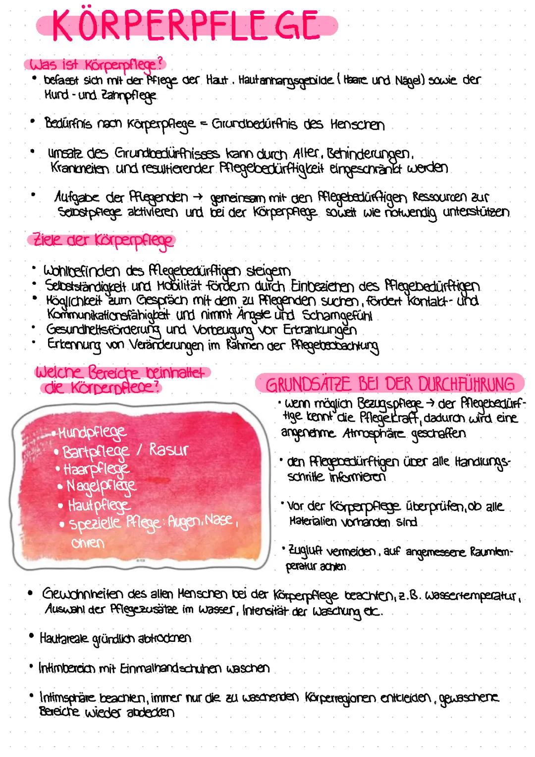 Körperpflege