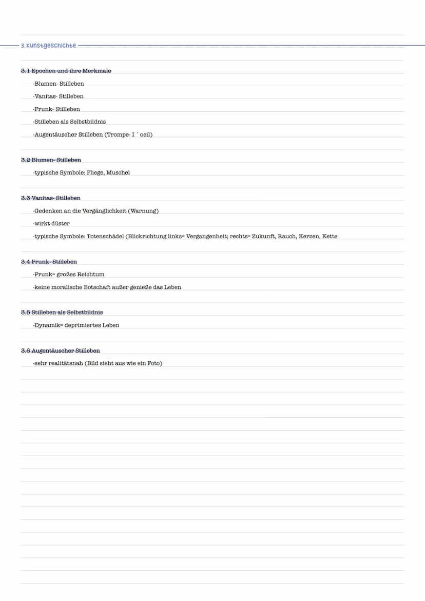 Zusammenfassung
Themen:
1. Bildanalyse
2. Bildbetrachtung
-Farbe u. Kontrast
-raumschaffende Mittel
-Licht u. schatten
-Perspektive
-Komposi