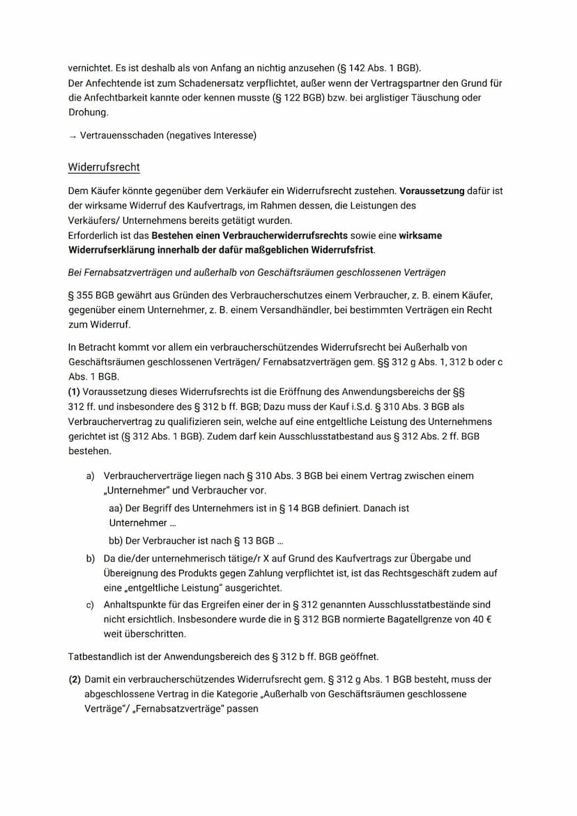 Verbraucher und Unternehmer
Ein Verbraucher ist gem. § 13 BGB jede natürliche Person, die ein Rechtsgeschäft zu Zwecken
abschließt, die über